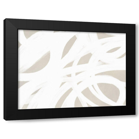 Dreaming in Taupe Black Modern Wood Framed Art Print with Double Matting by Straatsma, Leah