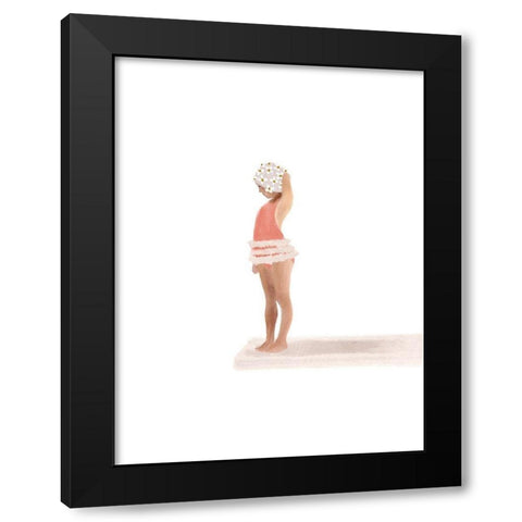 Take The Plunge Black Modern Wood Framed Art Print by Straatsma, Leah