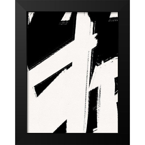 Climbing the Walls Black Modern Wood Framed Art Print by Straatsma, Leah