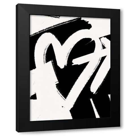 Shot Through The Heart Black Modern Wood Framed Art Print with Double Matting by Straatsma, Leah
