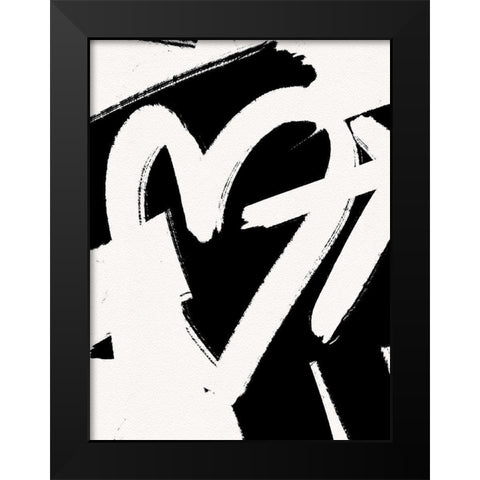 Shot Through The Heart Black Modern Wood Framed Art Print by Straatsma, Leah