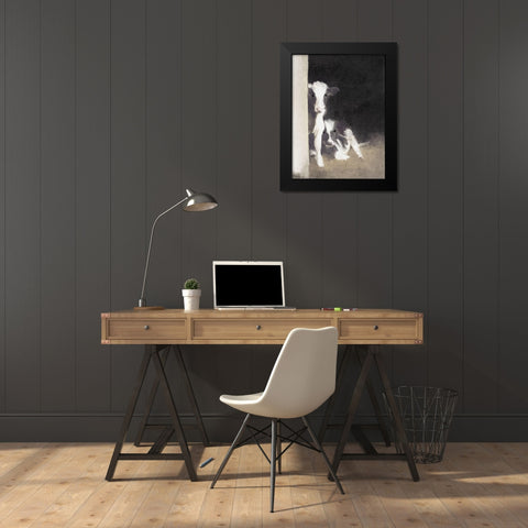 Best Friends Black Modern Wood Framed Art Print by Straatsma, Leah