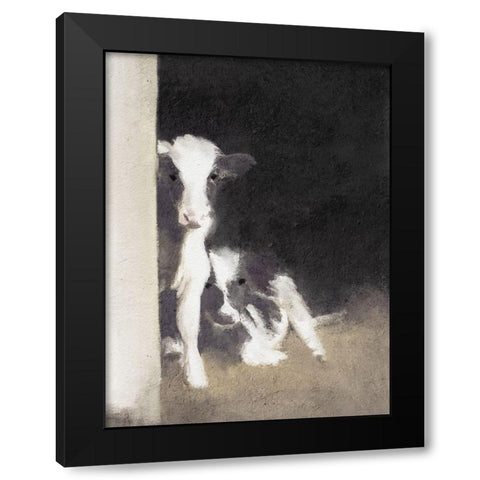 Best Friends Black Modern Wood Framed Art Print by Straatsma, Leah