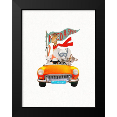 Need 4 Speed Black Modern Wood Framed Art Print by Straatsma, Leah