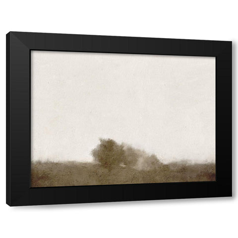 The Tree At The Edge of The Meadow Black Modern Wood Framed Art Print with Double Matting by Straatsma, Leah
