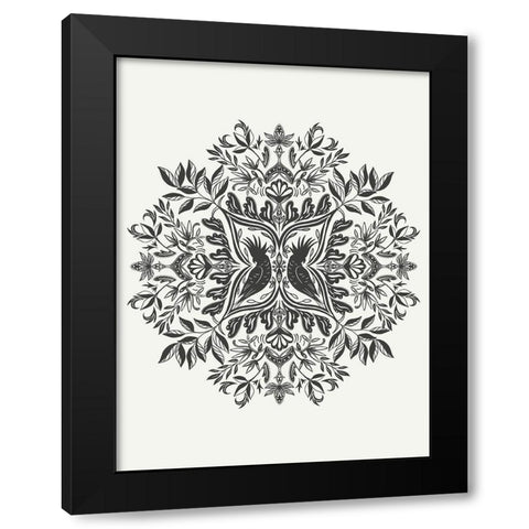 Fancy Toucans Black Modern Wood Framed Art Print with Double Matting by Straatsma, Leah