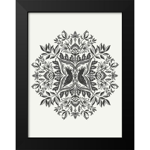 Fancy Toucans Black Modern Wood Framed Art Print by Straatsma, Leah