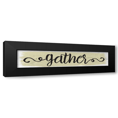 Curly Cue Color Signs 7 Black Modern Wood Framed Art Print with Double Matting by Hogan, Melody