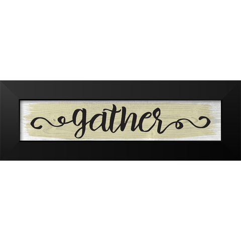 Curly Cue Color Signs 7 Black Modern Wood Framed Art Print by Hogan, Melody