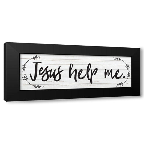 God Bless 4 Black Modern Wood Framed Art Print with Double Matting by Hogan, Melody