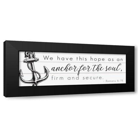 Seafaring Scriptures 1 Black Modern Wood Framed Art Print with Double Matting by Hogan, Melody