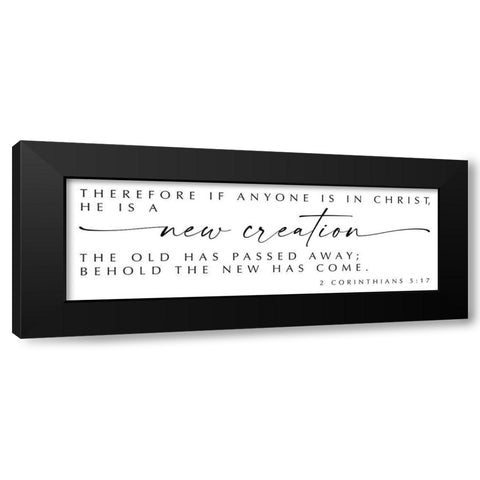 New Creation Black Modern Wood Framed Art Print with Double Matting by Hogan, Melody
