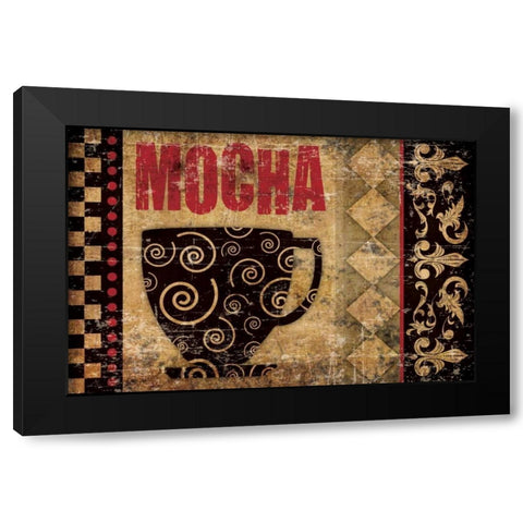 Mocha Chocolat 2 Black Modern Wood Framed Art Print by Hogan, Melody