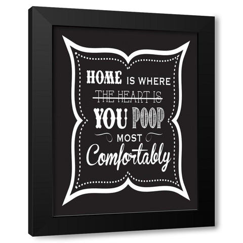 Bath Chalk 4 Black Modern Wood Framed Art Print with Double Matting by Hogan, Melody