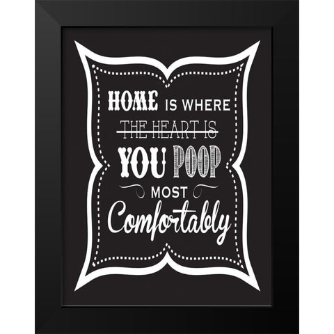 Bath Chalk 4 Black Modern Wood Framed Art Print by Hogan, Melody