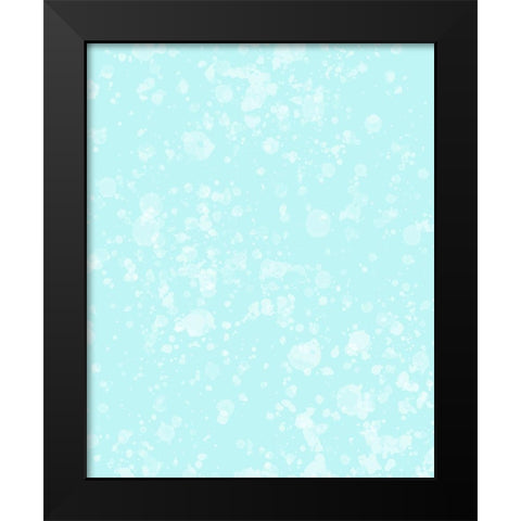 Whimsical Bubbles Black Modern Wood Framed Art Print by Hogan, Melody