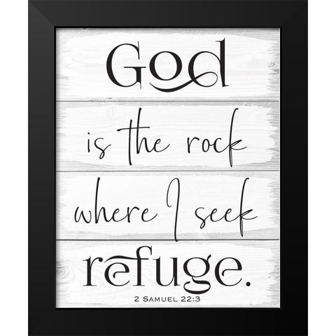 God Wood Panels 1 Black Modern Wood Framed Art Print by Hogan, Melody