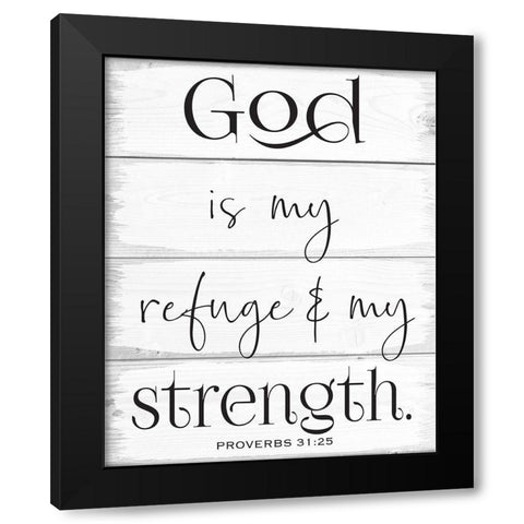 God Wood Panels 4 Black Modern Wood Framed Art Print by Hogan, Melody