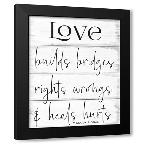 Life Wood Panels 2 Black Modern Wood Framed Art Print by Hogan, Melody