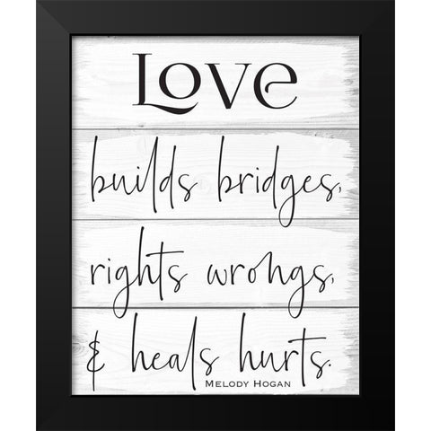 Life Wood Panels 2 Black Modern Wood Framed Art Print by Hogan, Melody