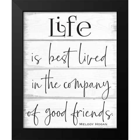 Life Wood Panels 4 Black Modern Wood Framed Art Print by Hogan, Melody