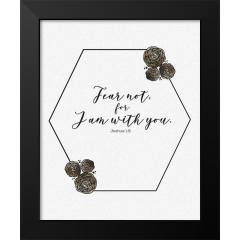 Gold Foil I Am 2 Black Modern Wood Framed Art Print by Hogan, Melody