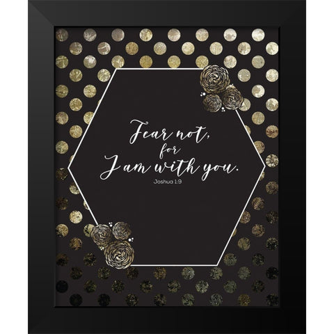 Gold Foil I Am 3 Black Modern Wood Framed Art Print by Hogan, Melody