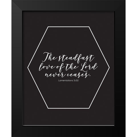 Gold Foil Steadfast Black Modern Wood Framed Art Print by Hogan, Melody
