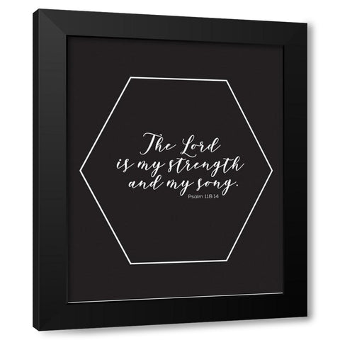 Gold Foil Song Black Modern Wood Framed Art Print by Hogan, Melody