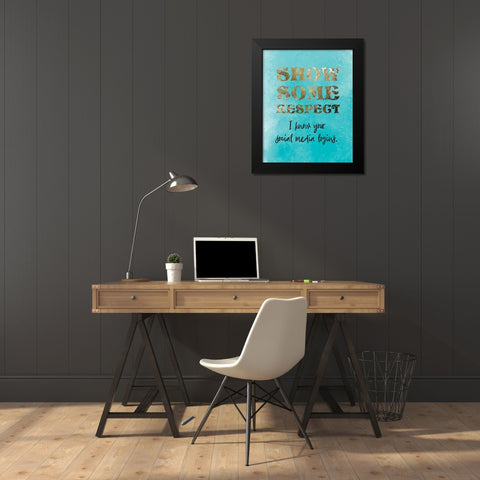 Mom Boss 3 Black Modern Wood Framed Art Print by Hogan, Melody