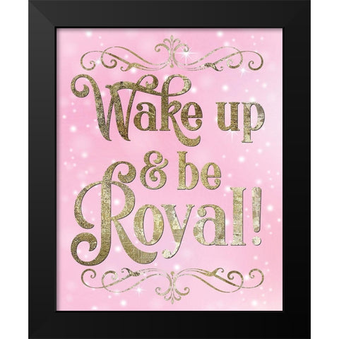 Princess Sparkle 1 Black Modern Wood Framed Art Print by Hogan, Melody