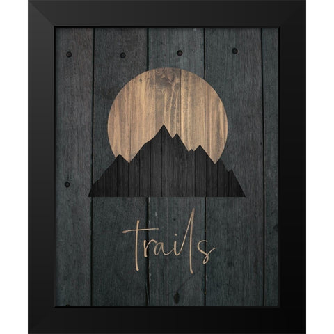 Wilderness Wood 01 Black Modern Wood Framed Art Print by Hogan, Melody