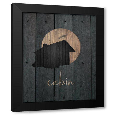 Wilderness Wood 02 Black Modern Wood Framed Art Print with Double Matting by Hogan, Melody