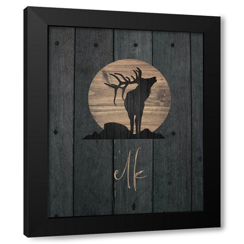 Wilderness Wood 05 Black Modern Wood Framed Art Print with Double Matting by Hogan, Melody