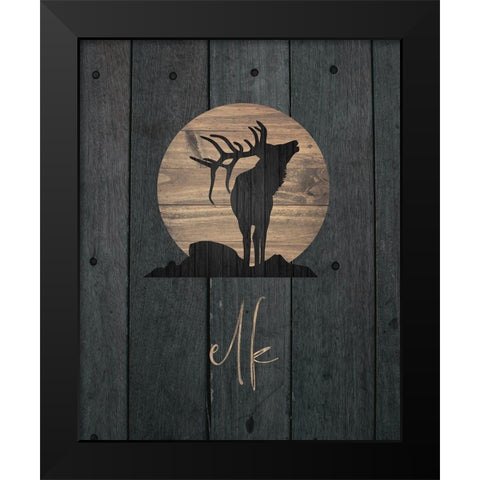 Wilderness Wood 05 Black Modern Wood Framed Art Print by Hogan, Melody