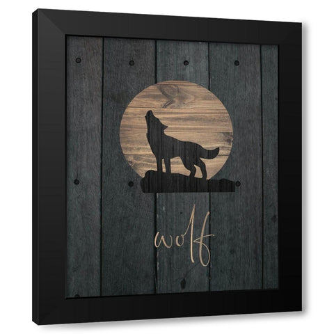 Wilderness Wood 06 Black Modern Wood Framed Art Print with Double Matting by Hogan, Melody