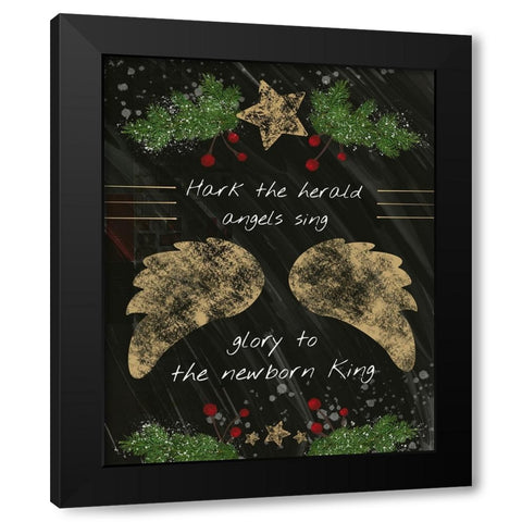 Newborn King Black Modern Wood Framed Art Print with Double Matting by Hogan, Melody