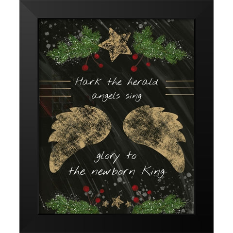 Newborn King Black Modern Wood Framed Art Print by Hogan, Melody