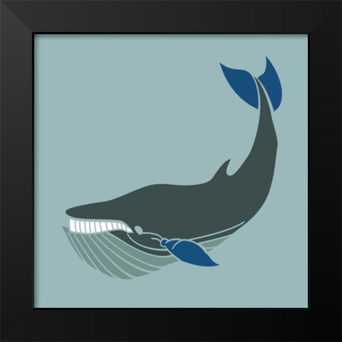 Coastal Giant Black Modern Wood Framed Art Print by Hogan, Melody