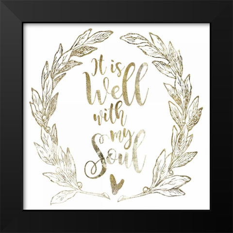 Soulfully Well 2 Black Modern Wood Framed Art Print by Hogan, Melody