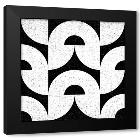 Oversized Abstracts BW 2 Black Modern Wood Framed Art Print by Hogan, Melody
