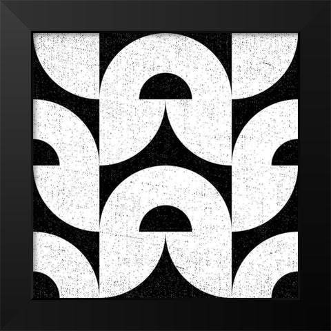 Oversized Abstracts BW 2 Black Modern Wood Framed Art Print by Hogan, Melody