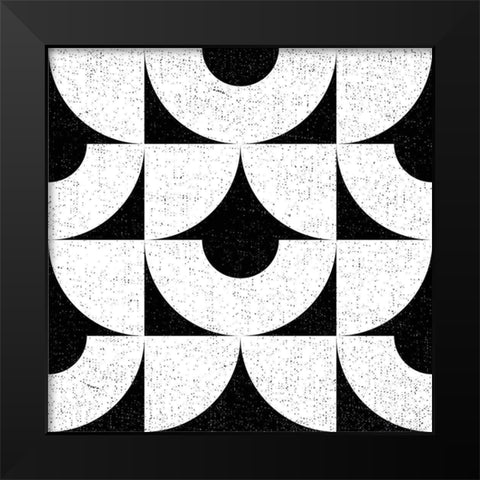 Oversized Abstracts BW 3 Black Modern Wood Framed Art Print by Hogan, Melody
