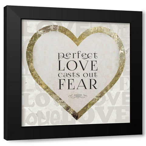 Gold Foil Scriptures 5 Black Modern Wood Framed Art Print with Double Matting by Hogan, Melody