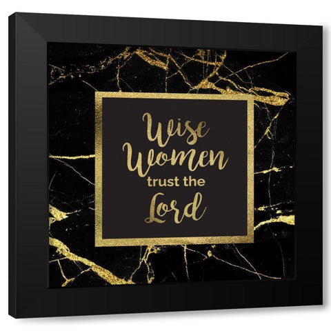 Wise Women 1 Black Modern Wood Framed Art Print by Hogan, Melody