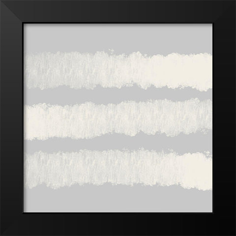 Graphite Stripes Light Black Modern Wood Framed Art Print by Hogan, Melody