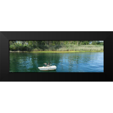 Scenic River 3 Black Modern Wood Framed Art Print by Prime, Marcus