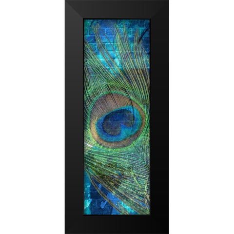 Urban Peacock 1 Black Modern Wood Framed Art Print by Prime, Marcus