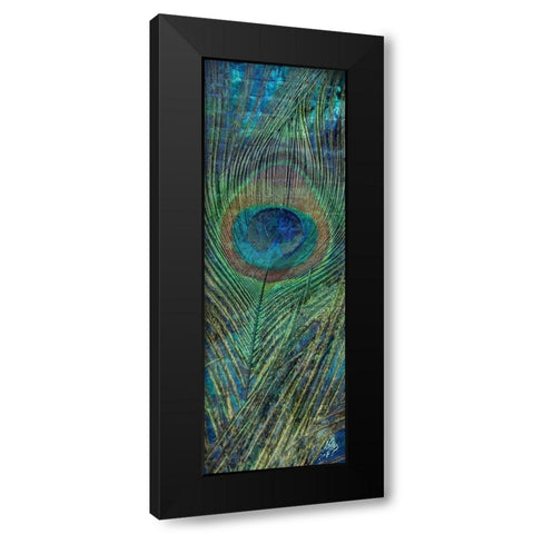 Urban Peacock 2 Black Modern Wood Framed Art Print with Double Matting by Prime, Marcus