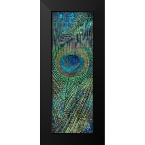 Urban Peacock 2 Black Modern Wood Framed Art Print by Prime, Marcus